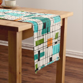 Retroraster en Startbursts Table Runner Korte Tafelloper (Voorbeeld)