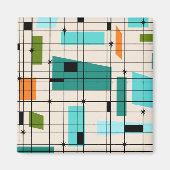 Retroraster & Starbursts Magnet (Voorkant)