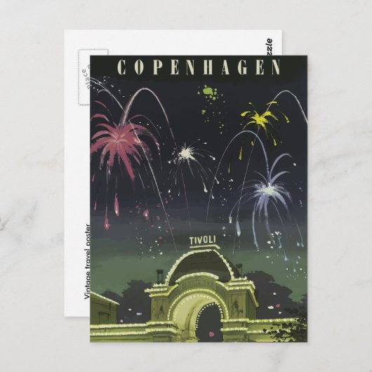  retroravigatie briefkaart Denemarken (Voorkant / Achterkant)