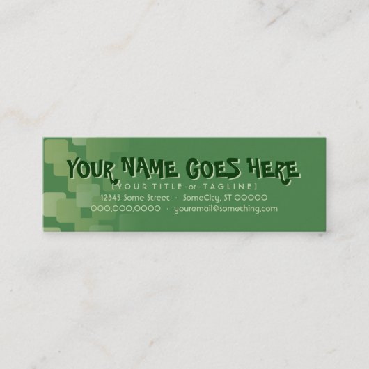 retrorcascades mini visitekaartje (Voorkant)