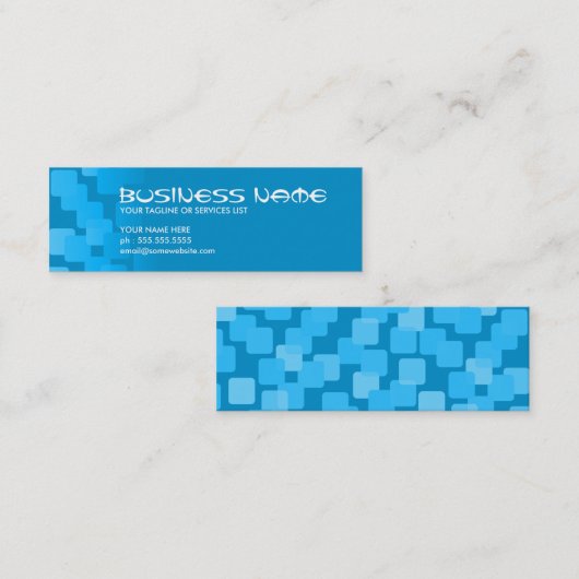 retrorcascades mini visitekaartje (Voorkant / Achterkant)