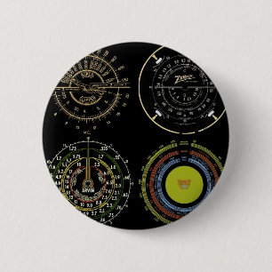Retrorecords Ronde Button 5,7 Cm