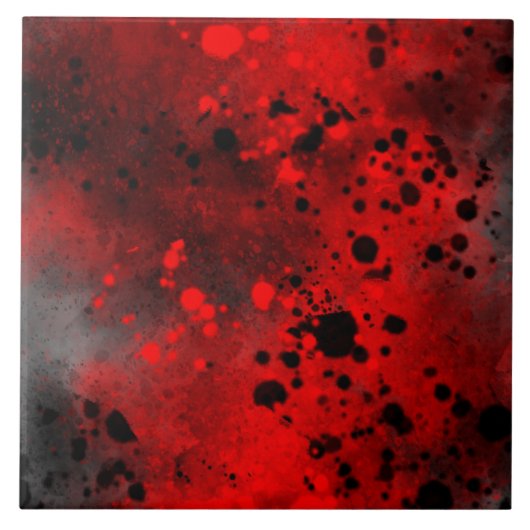 Retrored Paint Splatter Effect Tegeltje (Voorkant)