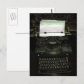  retrorefmachine, schrijfmachine briefkaart (Voorkant / Achterkant)