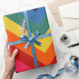 Retroregenboog volledig Geweldige omslagpapier Cadeaupapier