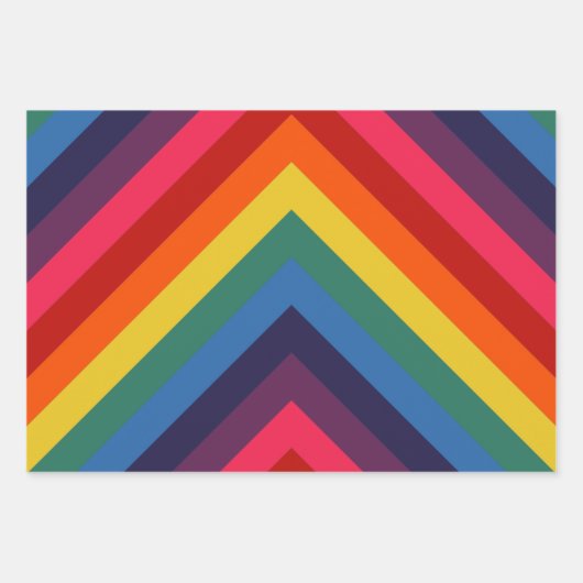 Retroregenboog volledig Geweldige omslagpapier Inpakpapier Vel (Voorkant 3)