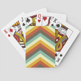 Retroritme Chevron Pokerkaarten