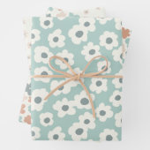 Retroromantische florale naadloos patroon inpakpapier vel (In situ)