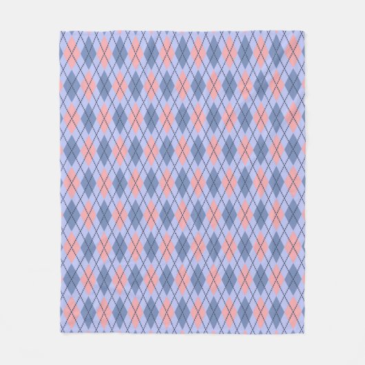 Retrorombisch patroon. fleece deken (Voorkant)