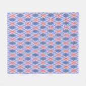 Retrorombisch patroon. fleece deken (Voorkant (Horizontaal))