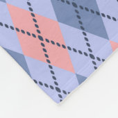 Retrorombisch patroon. fleece deken (Hoek)