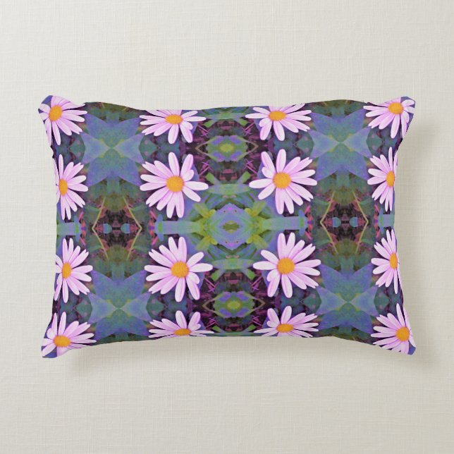 Retrororororoze laisy-ventilatorpatroon accent kussen (Voorkant)