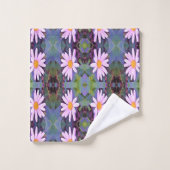 Retrororororoze laisy-ventilatorpatroon bad handdoek (Wasdoekje)