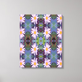 Retrororororoze laisy-ventilatorpatroon canvas afdruk