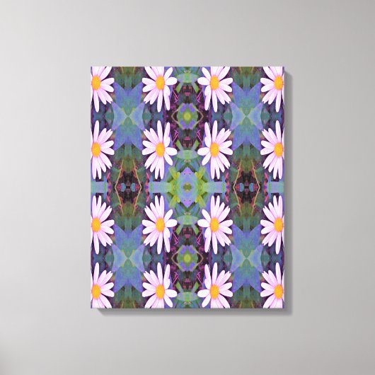 Retrororororoze laisy-ventilatorpatroon canvas afdruk (Voorkant)