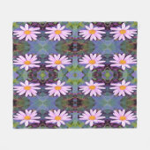 Retrororororoze laisy-ventilatorpatroon fleece deken (Voorkant (Horizontaal))
