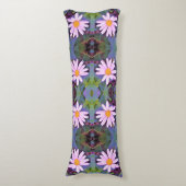 Retrororororoze laisy-ventilatorpatroon lichaamskussen (Voorkant Verticaal)