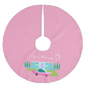 Retrororororoze palmspruitboom kerstboom rok (Voorkant)