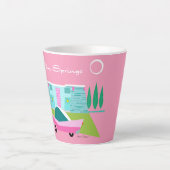 Retrororororoze palmspruitjes latte Mok (Voorkant)