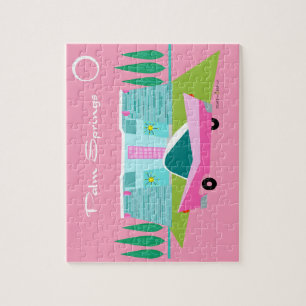 Retrororororoze palmspruitstukken puzzel legpuzzel