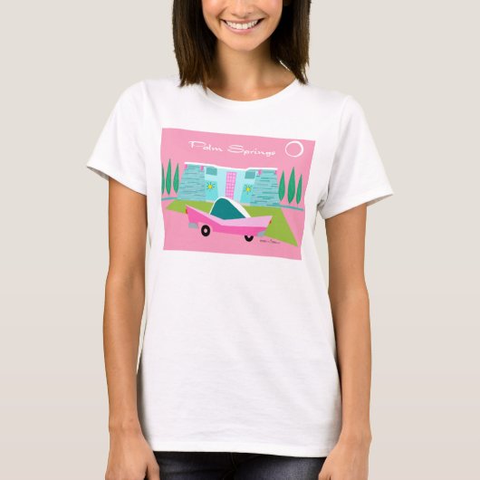 Retrororororoze palmspruitstukken T-Shirt (Voorkant)