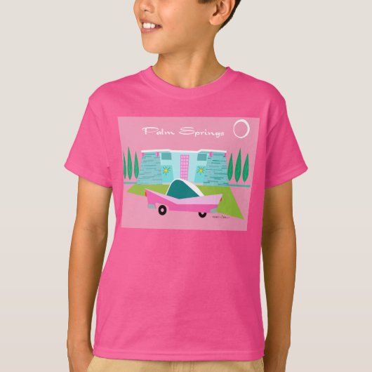 Retrororororoze palmspruitstukken T-Shirt (Voorkant)