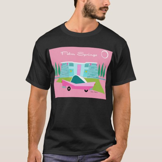 Retrororororoze palmspruitstukken T-Shirt (Voorkant)