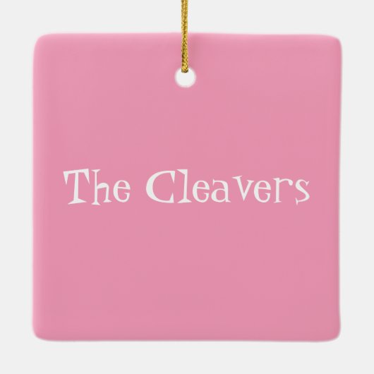  Retrorororoze palmharing keramisch siermiddel Keramisch Ornament (Achterkant)