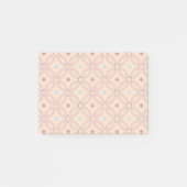 Retrororoze en blauwe, met elkaar verbonden geomet post-it® notes (Voorkant)