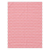 Retrororoze en rode kerst geometrisch tafelkleed (Voorkant)
