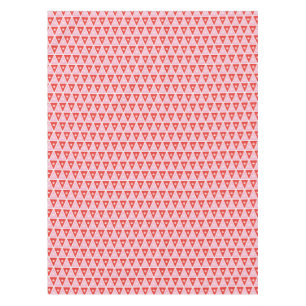 Retrororoze en rode kerst geometrisch tafelkleed
