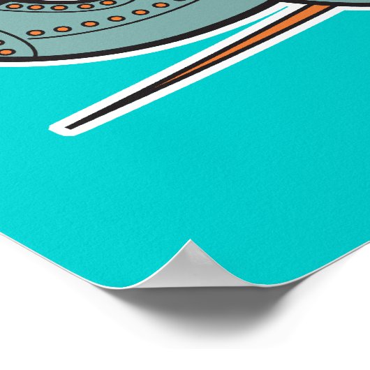 retrorraket poster (Hoek)