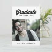 Retrorscript | Oproep van de GraduPartij Kaart (Staand voorkant)