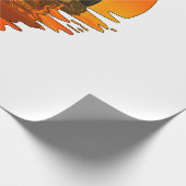 retrorstijl Sprint-auto tegen racisme Cadeaupapier (Hoek)