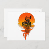  retrorstijl Sprint-auto tegen racisme Feestdagenkaart (Voorkant / Achterkant)