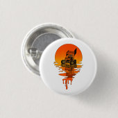  retrorstijl Sprint-auto tegen racisme Ronde Button 3,2 Cm (Voorkant /achterkant)
