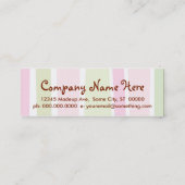 retrorstripes mini visitekaartje (Achterkant)