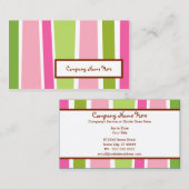 retrorstripes visitekaartje (Voorkant / Achterkant)