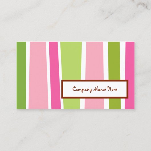 retrorstripes visitekaartje (Voorkant)