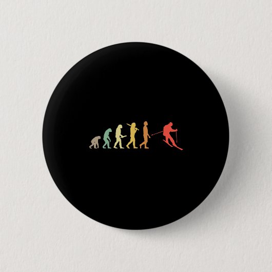 Retroscène Evolution Gift voor spelers Ronde Button 5,7 Cm (Voorkant)