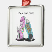 Retroschoenen Metalen Ornament (Links)