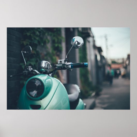 Retroscooter Poster (Voorkant)