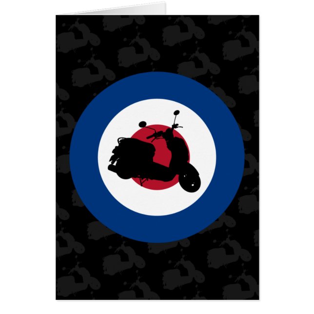 Retroscooterkaart (Voorkant)