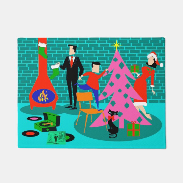 Retroserie Het in orde maken van de röntgenboomkle Deurmat (Voorkant)