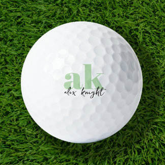 Retrosignatuurmonogram Golfballen