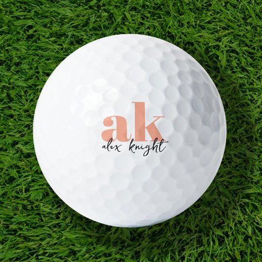 Retrosignatuurmonogram Golfballen