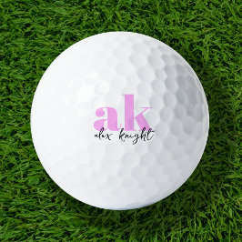 Retrosignatuurmonogram Golfballen