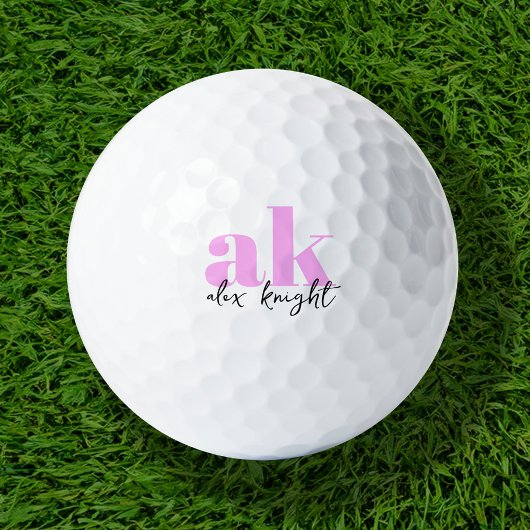 Retrosignatuurmonogram Golfballen