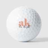 Retrosignatuurmonogram Golfballen (Voorkant)