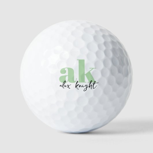 Retrosignatuurmonogram Golfballen (Voorkant)